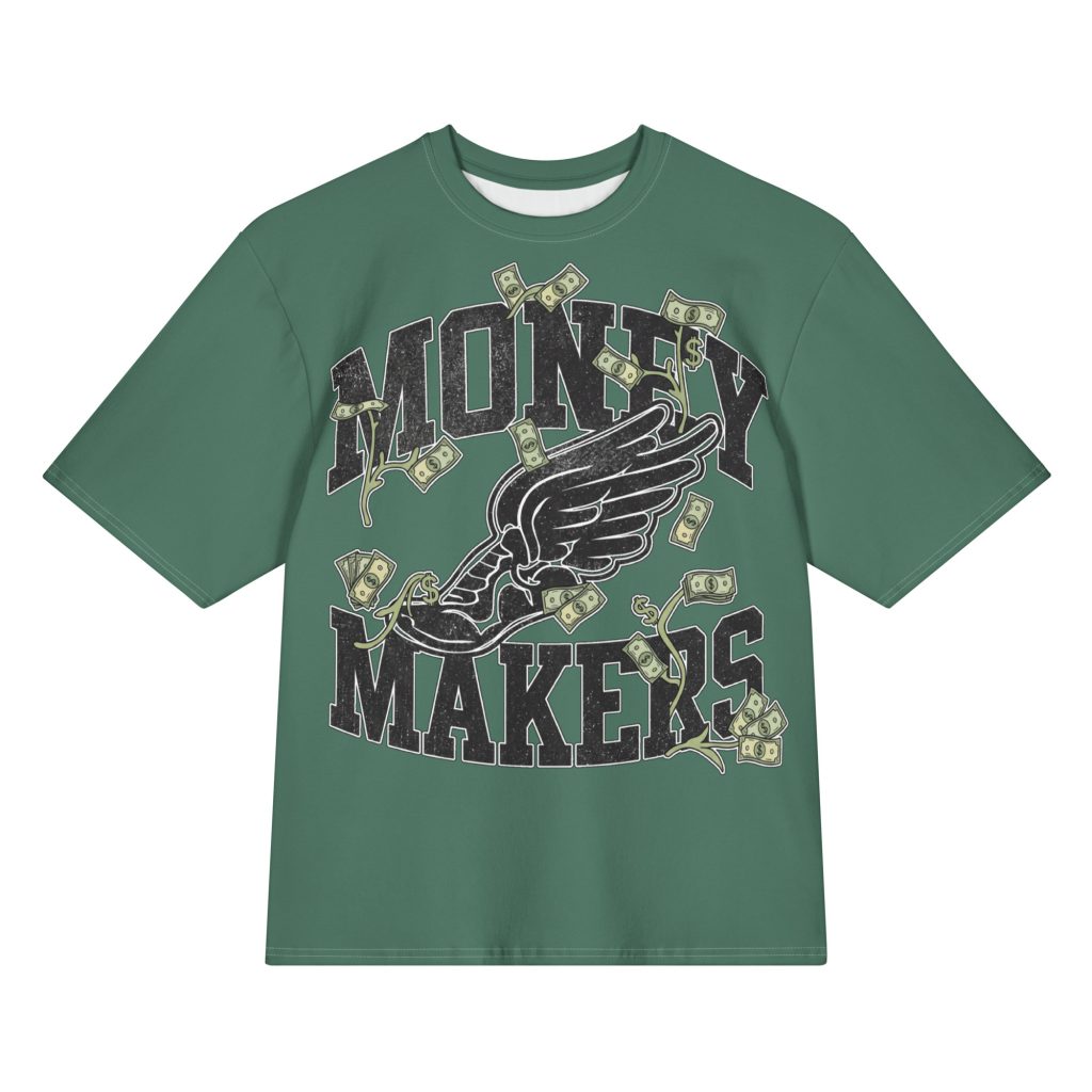 Money Makers “Track To The Money” Oversized Graphic Tee
