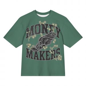 Money Makers “Track To The Money” Oversized Graphic Tee