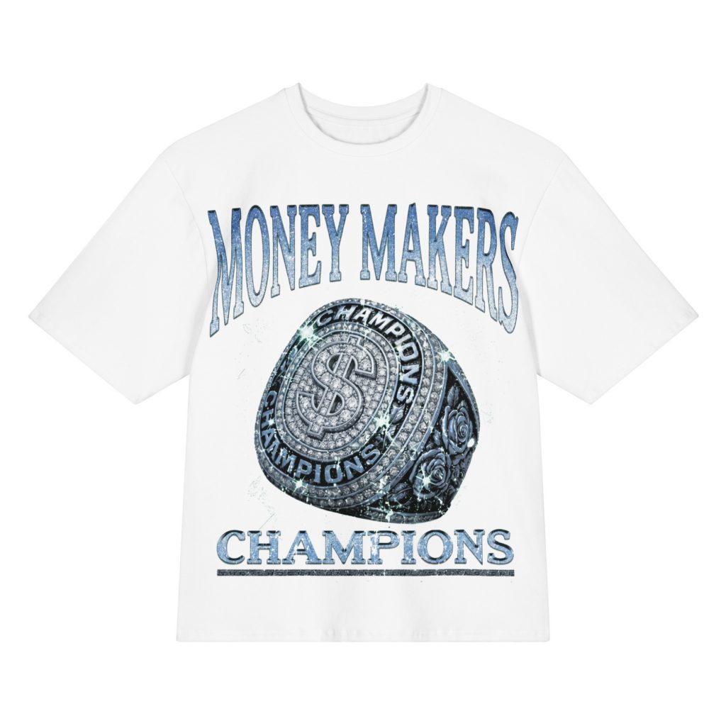 Money Makers “Money Makers Champions” Oversized Graphic Tee