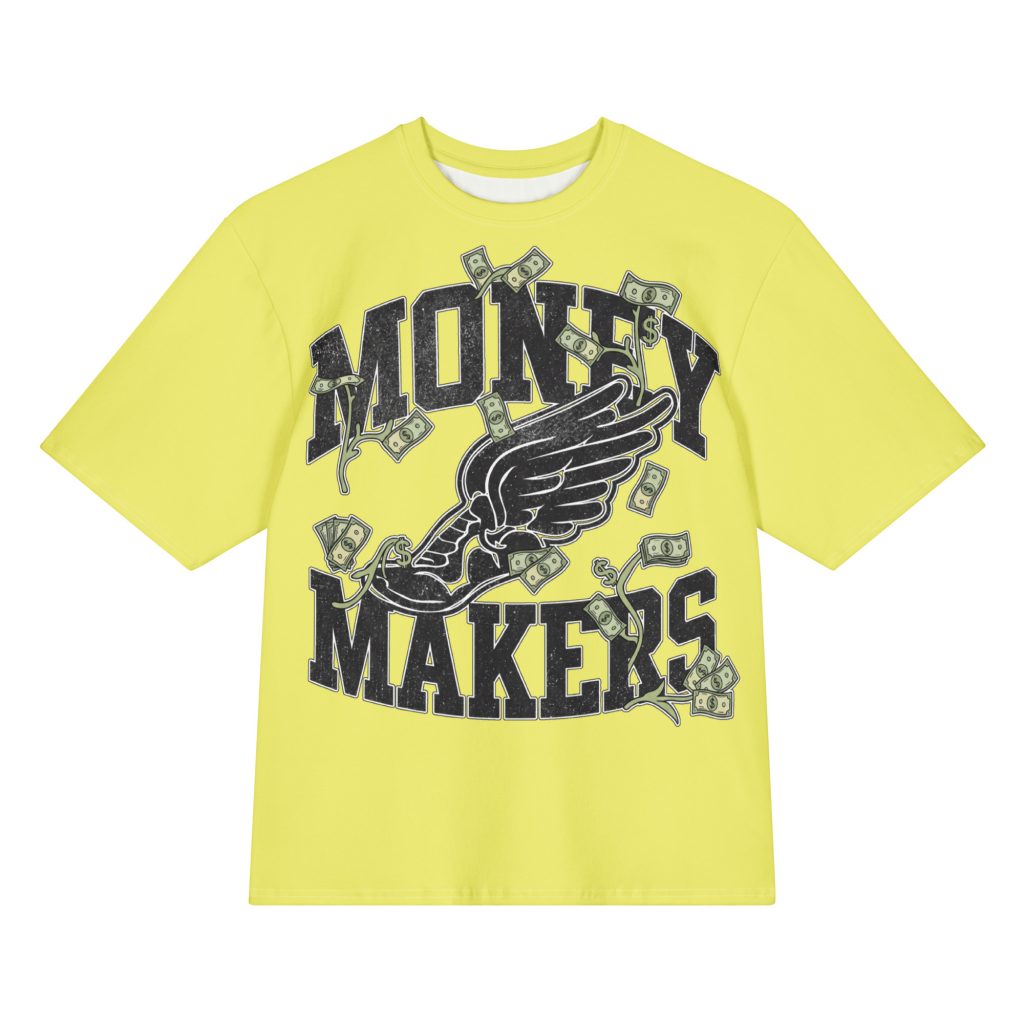 Money Makers “Track To The Money” Oversized Graphic Tee