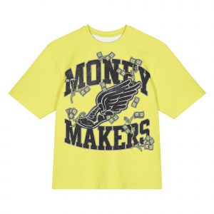 Money Makers “Track To The Money” Oversized Graphic Tee
