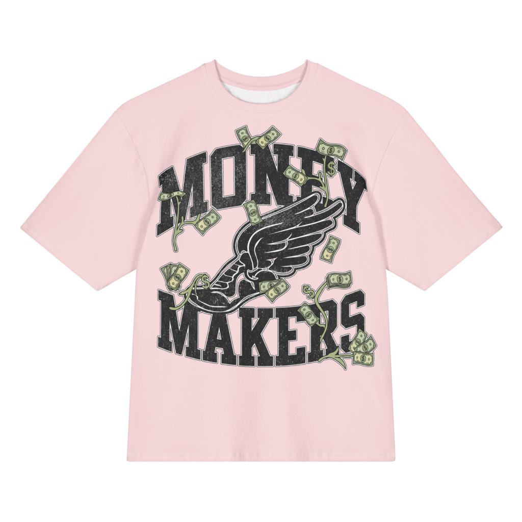 Money Makers “Track To The Money” Oversized Graphic Tee