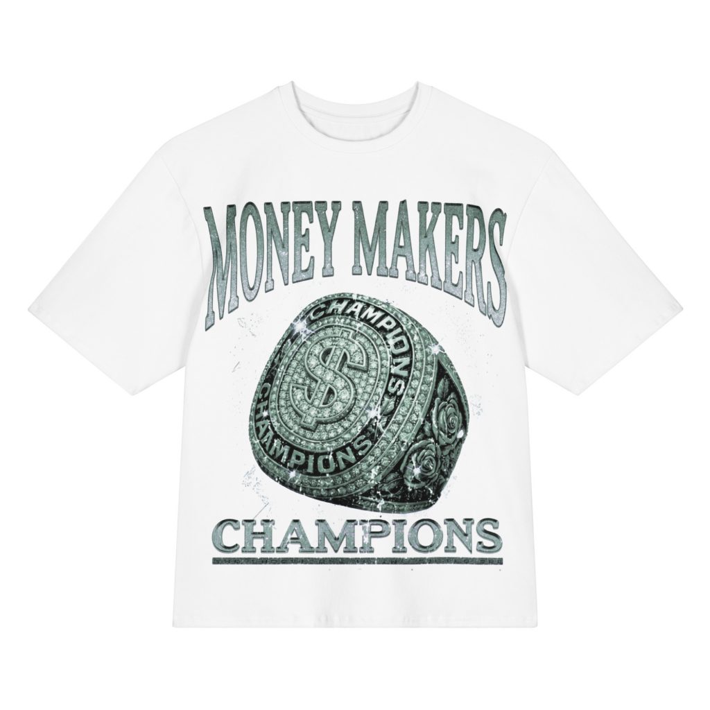 Money Makers “Money Makers Champions” Oversized Graphic Tee