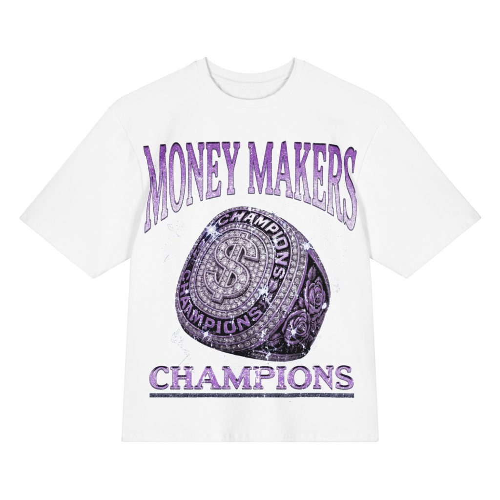 Money Makers “Money Makers Champions” Oversized Graphic Tee